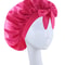 Satin Silk Bonnet Adjustable Sleep Hair Bonnet With Tie Band For Women Men 9