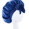 Satin Silk Bonnet Adjustable Sleep Hair Bonnet With Tie Band For Women Men 10