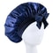 Satin Silk Bonnet Adjustable Sleep Hair Bonnet With Tie Band For Women Men 13