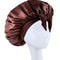 Satin Silk Bonnet Adjustable Sleep Hair Bonnet With Tie Band For Women Men 17