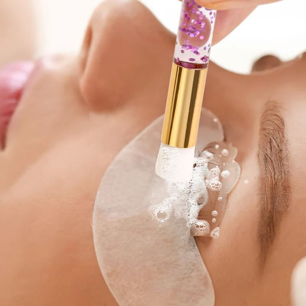 Eyelash Cleaning Brush Dual Set Lash Shampoo And Nose Pore Deep Cleaning Tool 3