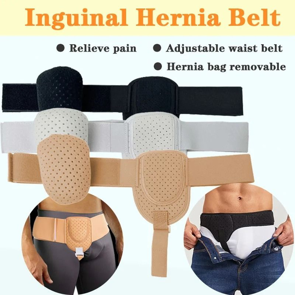 Inguinal Hernia Support Belt With Removable Compression Pad 0