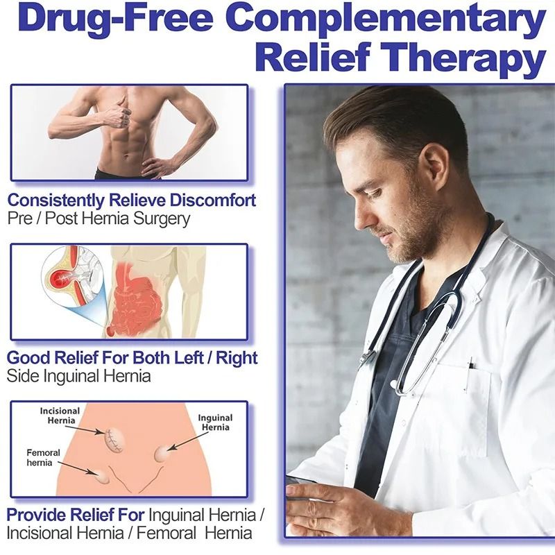 Inguinal Hernia Support Belt With Removable Compression Pad 1
