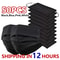 3 Layer Disposable Black Face Mask With Earloops 0