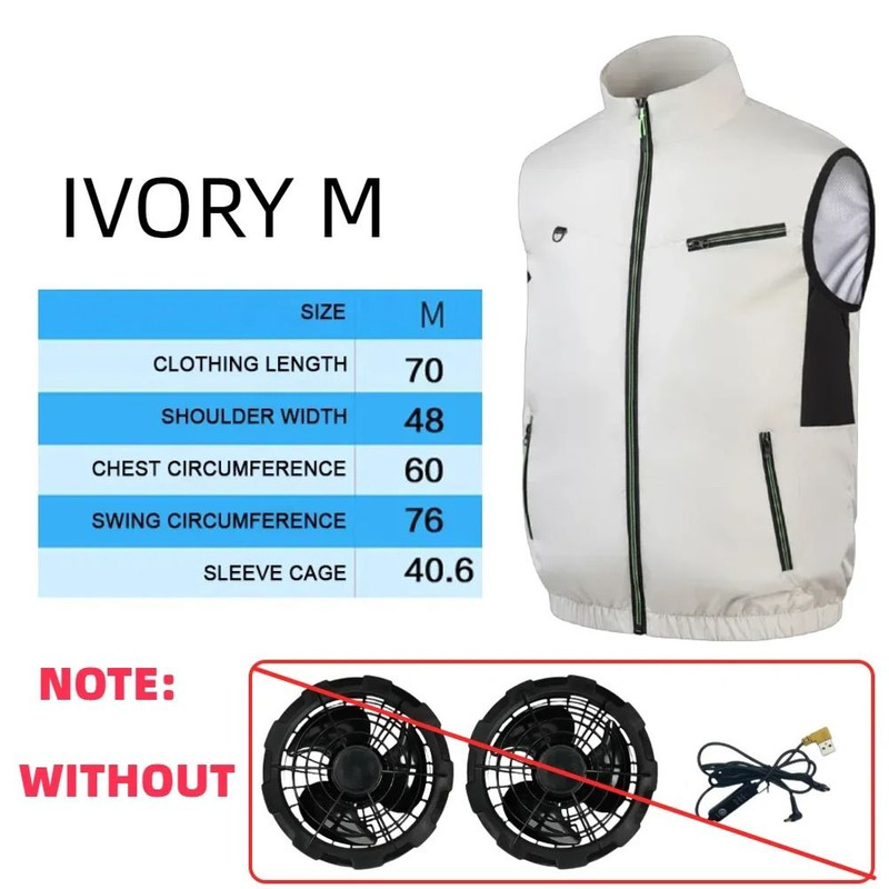 Cooling Fan Vest Wearable Air Conditioned Work Vest 10