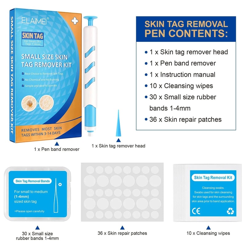 Auto Small Size Skin Tag Removal Kit For Home Facial Skin Care 1 To 4mm Tags 1