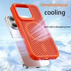 cooling heat dissipation phone case for iphone series hard magnetic magsafe cover