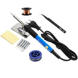 adjustable temperature electric soldering iron 60w 80w 110v 220v heat pencil tool