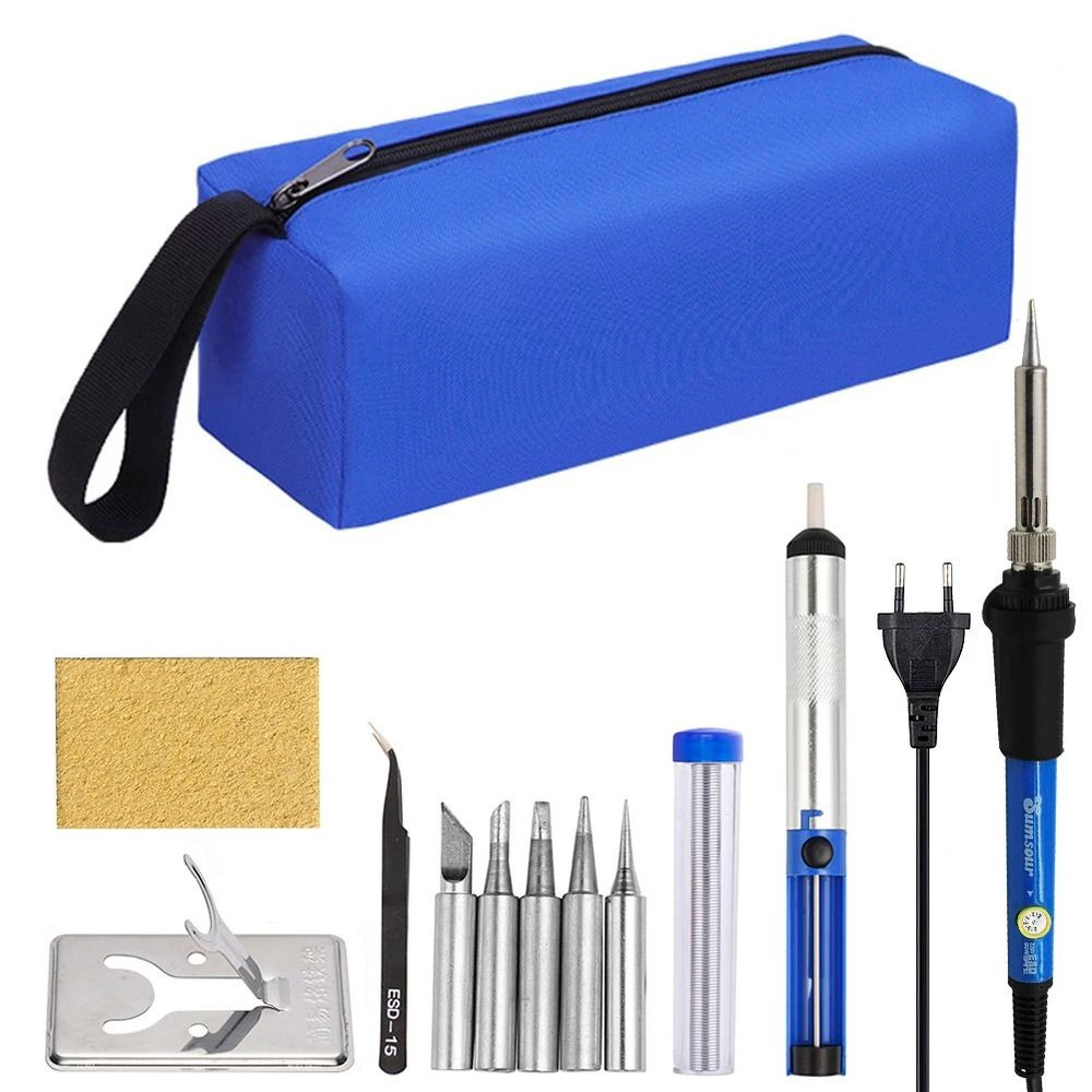 Adjustable Temperature Electric Soldering Iron 60W 80W 110V 220V Heat Pencil Tool 8