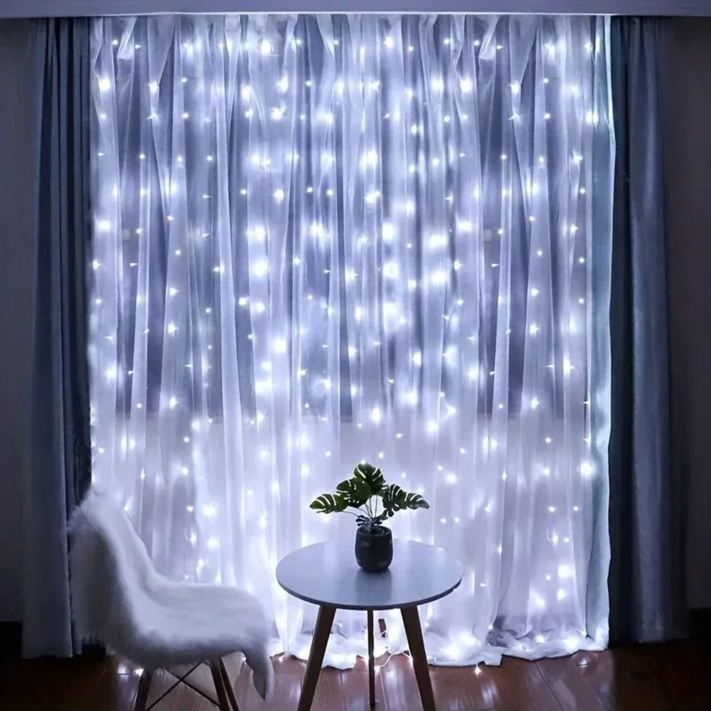 USB Remote Control Fairy Curtain Lights For Home Bedroom Decor 3