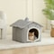 Foldable Pet House Removable Washable Cat House Puppy Cave Sofa Pet Bed 4