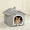 Foldable Pet House Removable Washable Cat House Puppy Cave Sofa Pet Bed 6