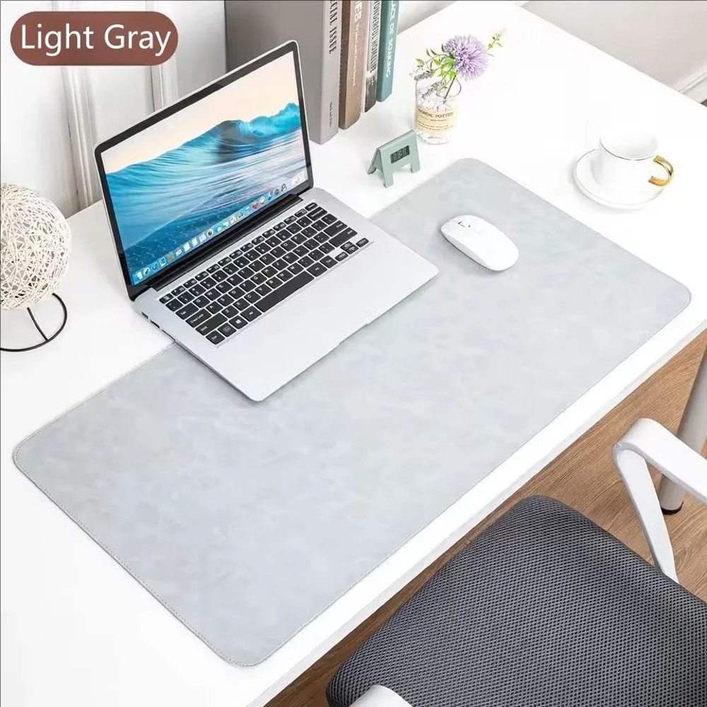 Office Desk Cushion Waterproof PU Mouse Pad Desk Mat Non Slip Keyboard Cover 9