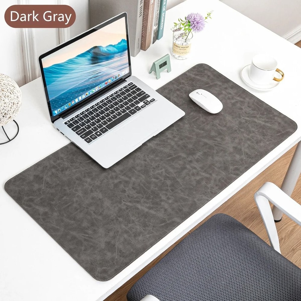 Office Desk Cushion Waterproof PU Mouse Pad Desk Mat Non Slip Keyboard Cover 7