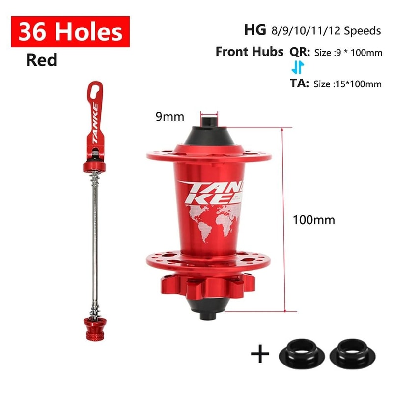 TANKE 120 Click MTB Hub Front Rear 28 32 36 Holes Disc Brake 16