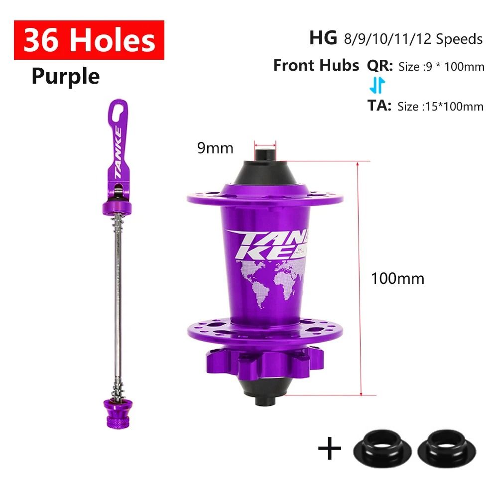 TANKE 120 Click MTB Hub Front Rear 28 32 36 Holes Disc Brake 20