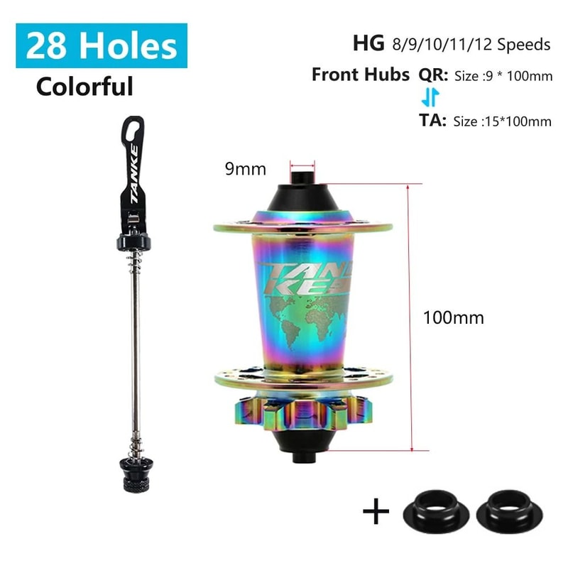 TANKE 120 Click MTB Hub Front Rear 28 32 36 Holes Disc Brake 23