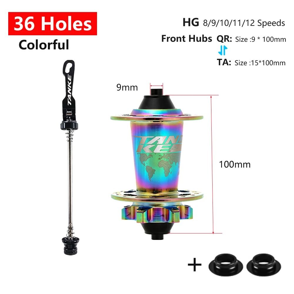 TANKE 120 Click MTB Hub Front Rear 28 32 36 Holes Disc Brake 26