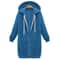 Womens Thick Hooded Maxi Jacket Parka Loose Zipper Pocket Sweatshirt Dress 9