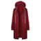 Womens Thick Hooded Maxi Jacket Parka Loose Zipper Pocket Sweatshirt Dress 1