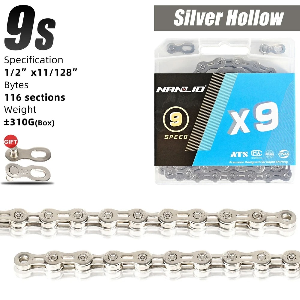 Nanlio Bike Chain X8 X9 X10 X11 X12 Variable Speed 116L 126L 9