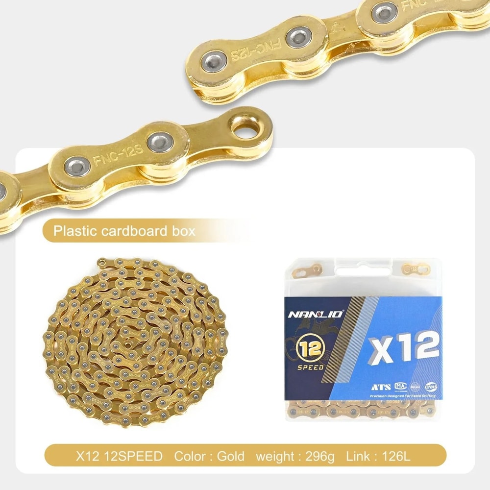 Nanlio Bike Chain X8 X9 X10 X11 X12 Variable Speed 116L 126L 2