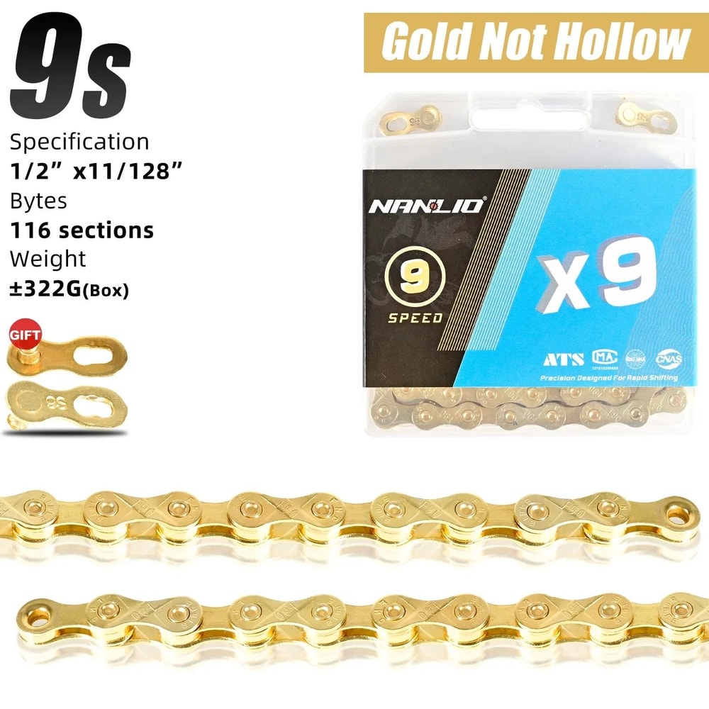 Nanlio Bike Chain X8 X9 X10 X11 X12 Variable Speed 116L 126L 7