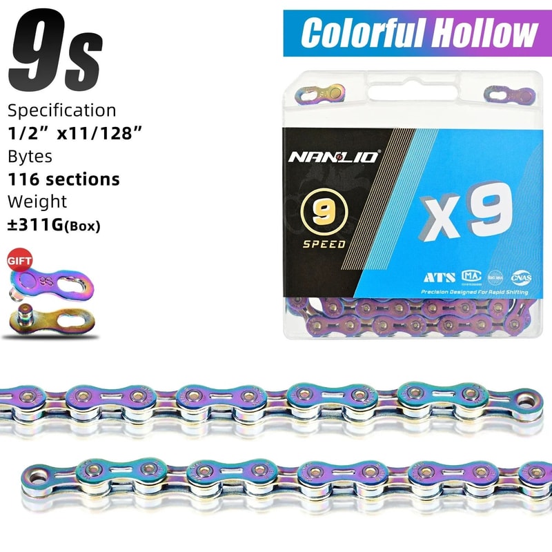 Nanlio Bike Chain X8 X9 X10 X11 X12 Variable Speed 116L 126L 11