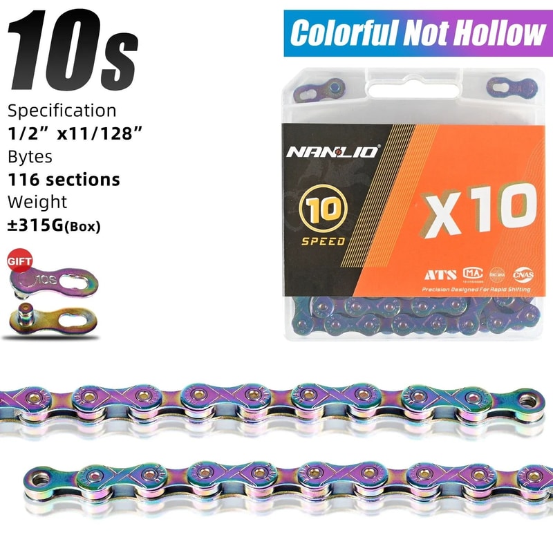 Nanlio Bike Chain X8 X9 X10 X11 X12 Variable Speed 116L 126L 14