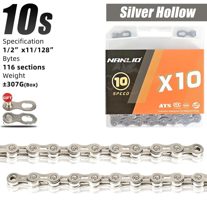 Nanlio Bike Chain X8 X9 X10 X11 X12 Variable Speed 116L 126L 15