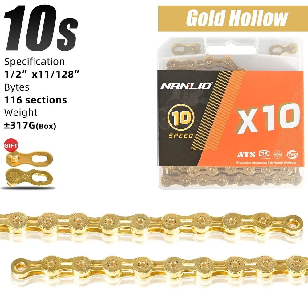Nanlio Bike Chain X8 X9 X10 X11 X12 Variable Speed 116L 126L 16