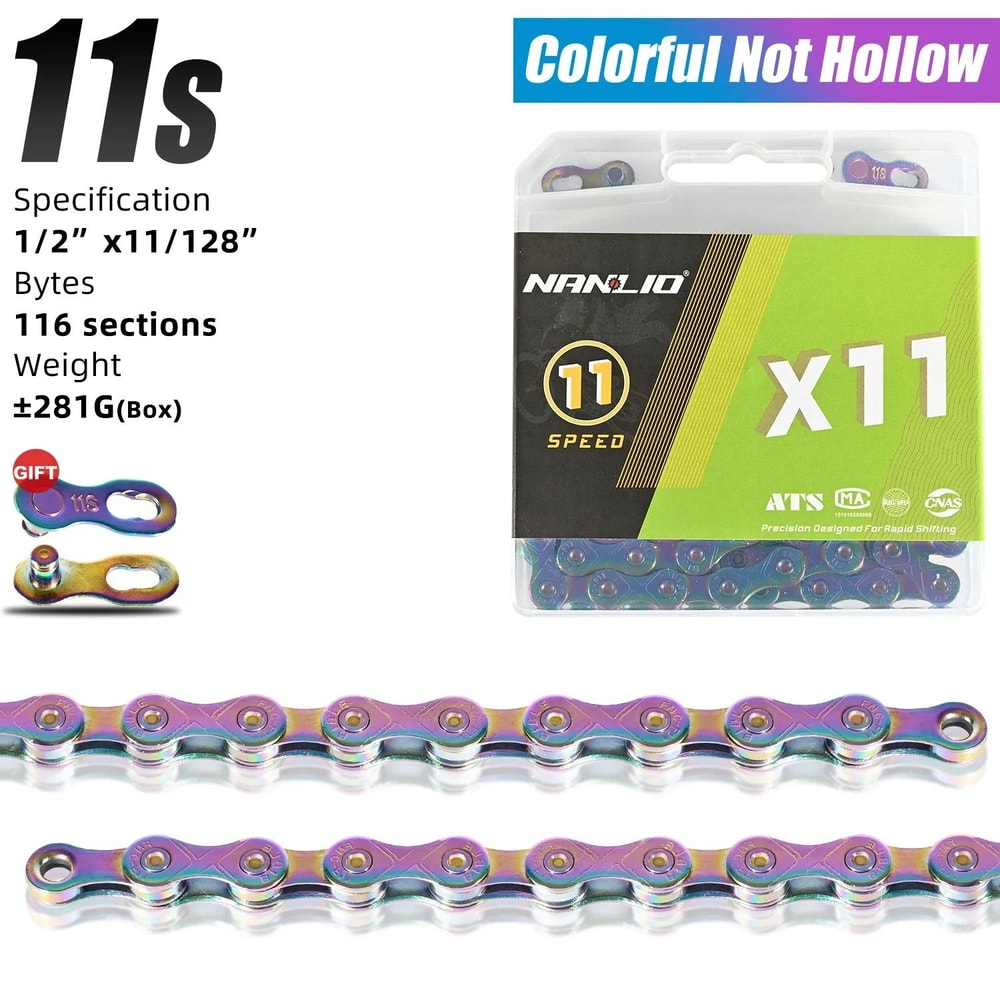 Nanlio Bike Chain X8 X9 X10 X11 X12 Variable Speed 116L 126L 20