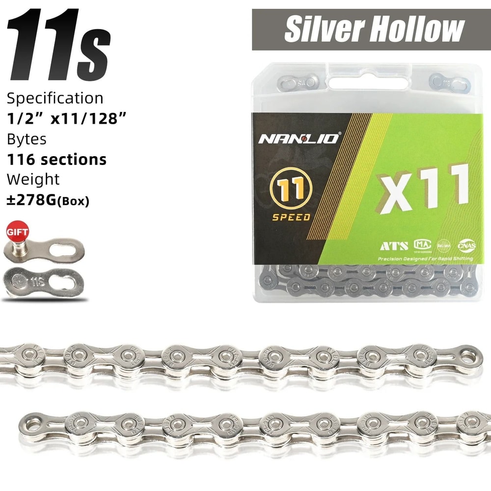 Nanlio Bike Chain X8 X9 X10 X11 X12 Variable Speed 116L 126L 21