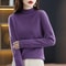 100 Percent Pure Wool Half Neck Pullover Autumn Winter Cashmere Sweater 11