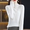 100 Percent Pure Wool Half Neck Pullover Autumn Winter Cashmere Sweater 19