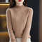 100 Percent Pure Wool Half Neck Pullover Autumn Winter Cashmere Sweater 21