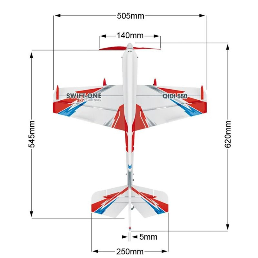 4CH RC Plane Brushless Motor Remote Control Aircraft 5