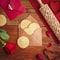 Deep Engraved Wooden Heart Pattern Embossed Rolling Pin 2