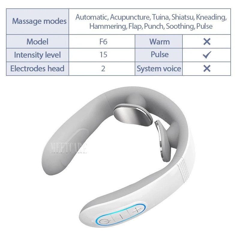 TENS Pulse Wireless Neck And Back Smart Massager 6