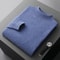 Men Casual Wool Sweater With Semi High Neck For Fall And Winter 10