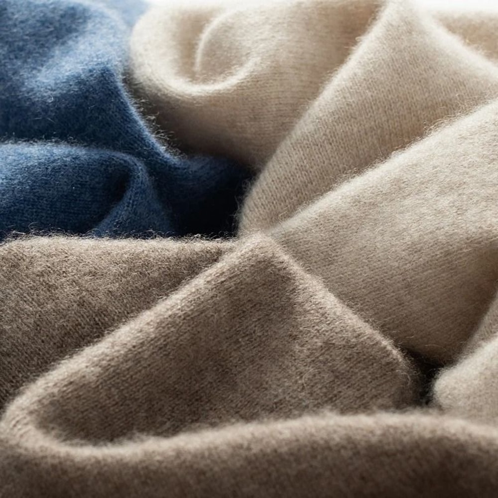 Men Casual Wool Sweater With Semi High Neck For Fall And Winter 3