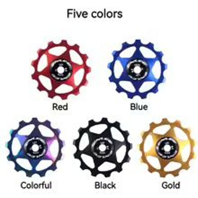 Aluminum Alloy Bicycle Guide Wheel Pulley With Ceramic Bearing For MTB Derailleu 3