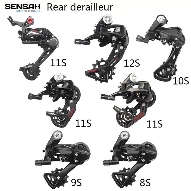 Rear Bike Derailleur For 8 To 12 Speed Road Bicycles With Carbon Body For Smooth Gear Shifting 0
