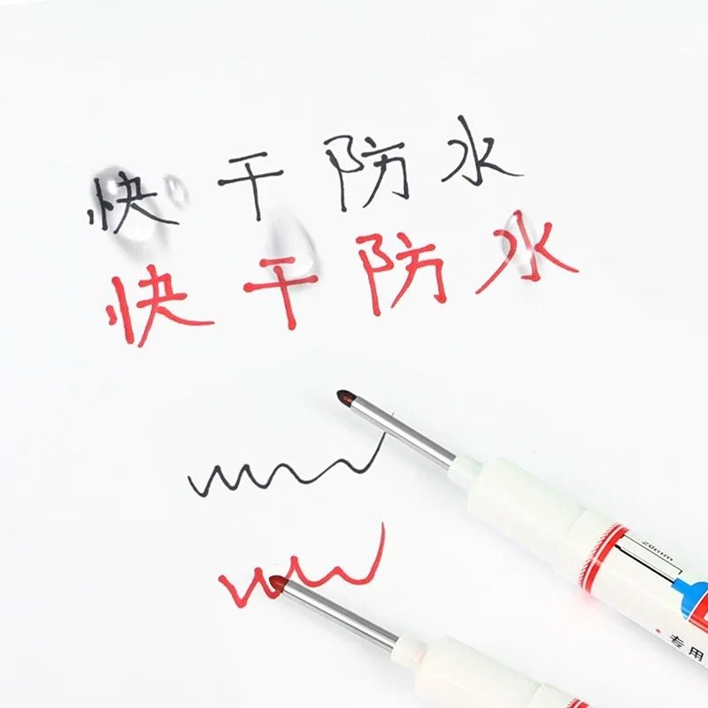 Deep Hole Long Nib Marking Pens For Metal Wood And Multi Surface DIY Use 4 Pack Waterproof Fine Tip 3