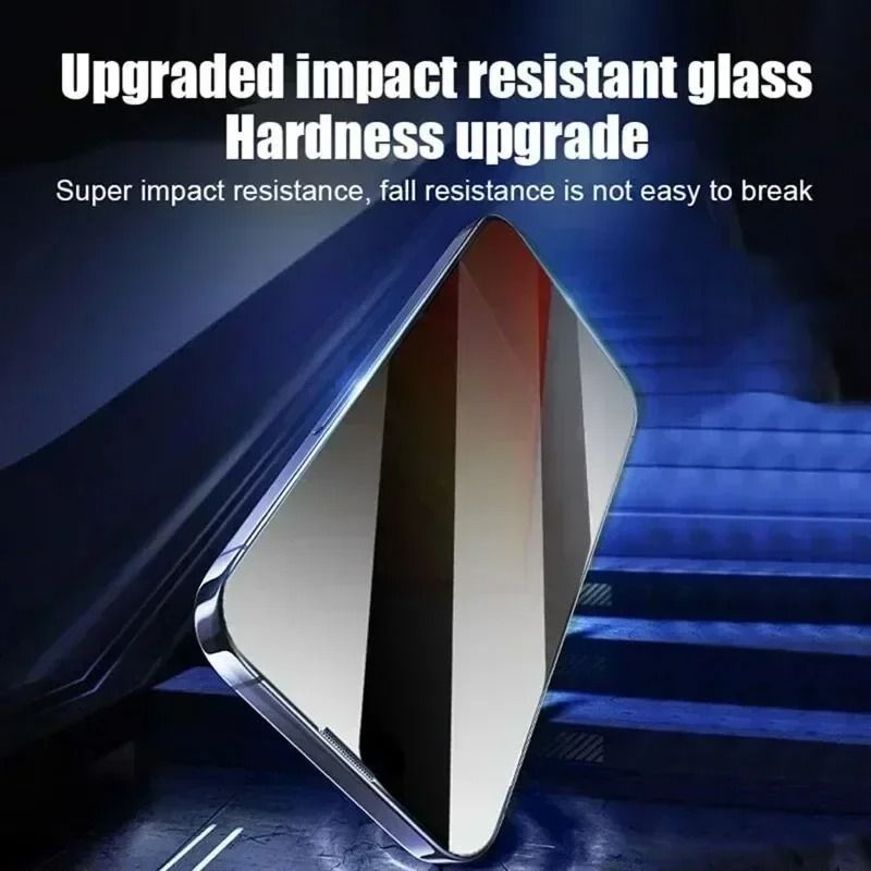 Anti Spy Privacy Screen Protector Glass For IPhone 11 12 13 14 15 16 Pro Max Plus And Mini 5 Pack 3
