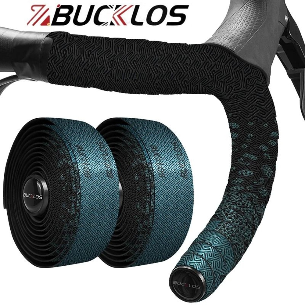 Bucklos Bicycle Handlebar Tape PU EVA Shock Absorption Grip Wrap 0