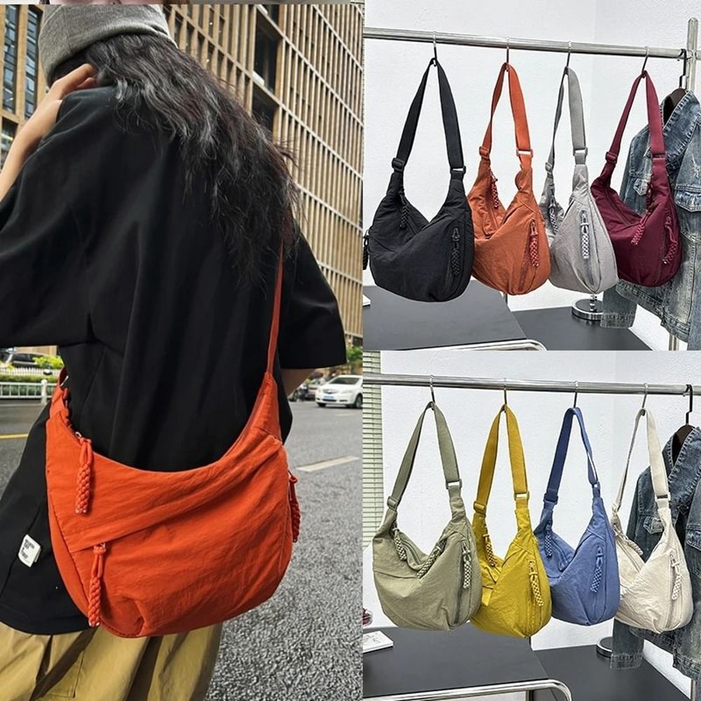 Nylon Shoulder Bag High Capacity Crossbody Messenger For Women 0