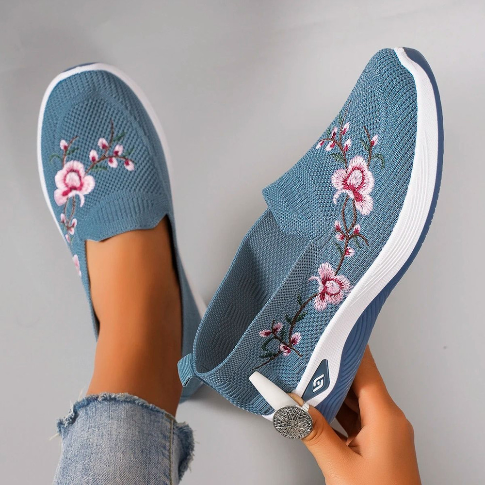 Women Breathable Mesh Flat Casual Sneaker 6