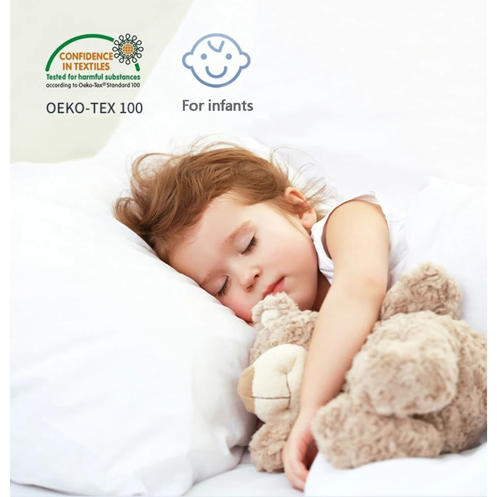 Smooth Waterproof Pillow Cover Protector With Zipper For Allergy And Bedbug Proofing 5