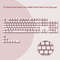 OEM Profile Pink Jello Crystal Keycap Set For MX Switches 10